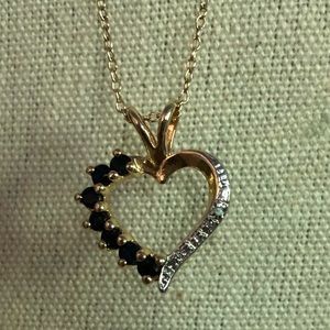 925 gold plated chain with heart